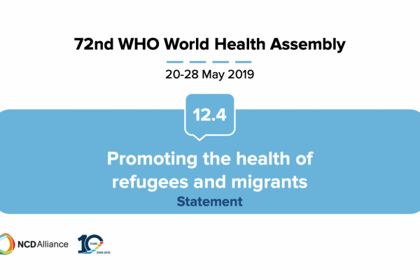 72nd WHO WHA Statement on Item 12.4 Promoting the health of refugees and migrants 